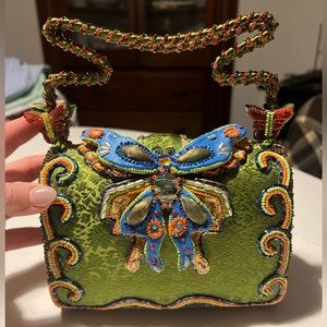 Mary Frances beaded butterfly bag